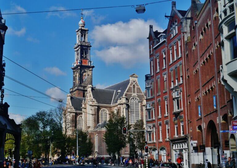 Parkeren bij de Westerkerk Amsterdam